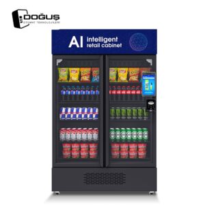 DGS-CFZ-780L Akıllı buzdolabı otomatı 10 inç dokunmatik ekran